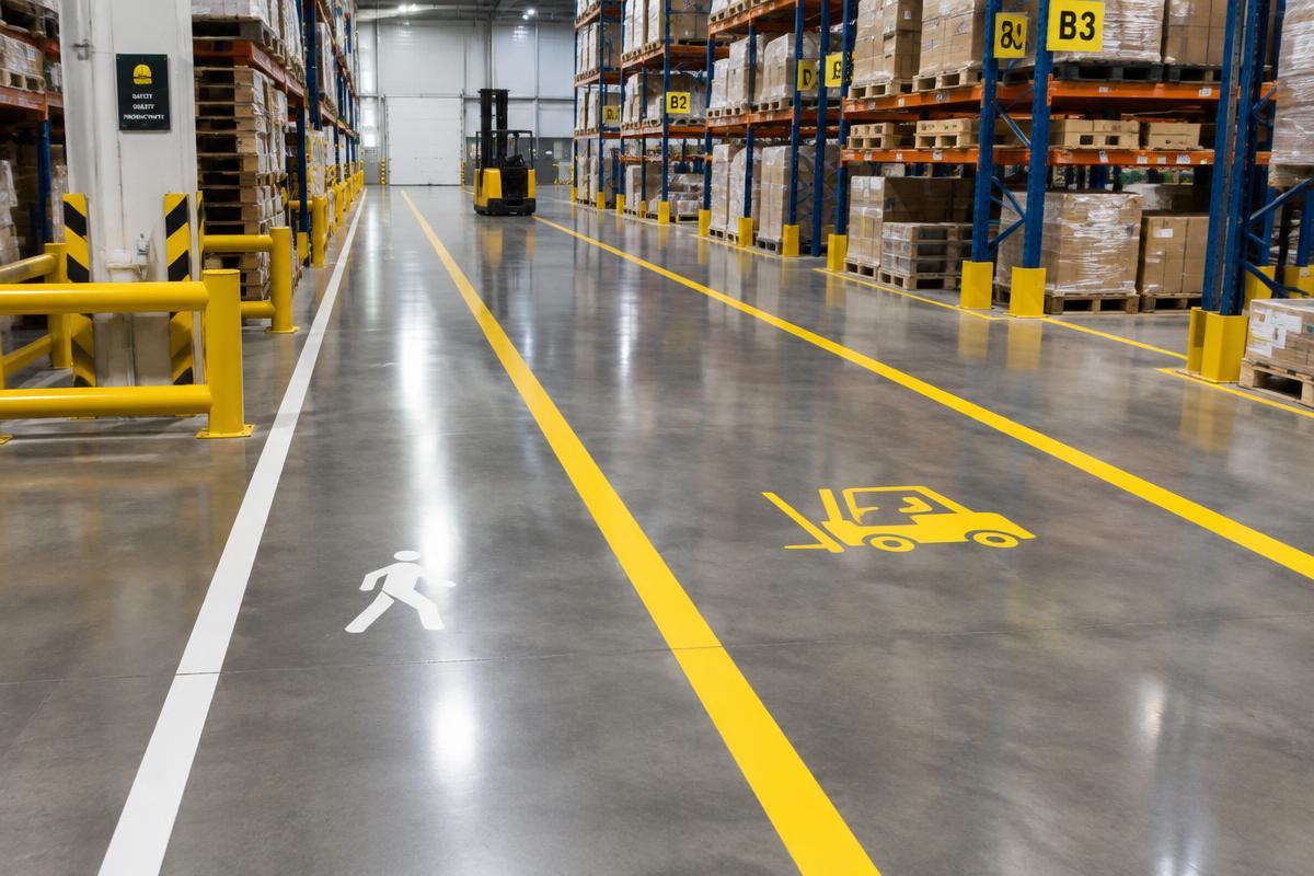Warehouse & Factory Floor Striping